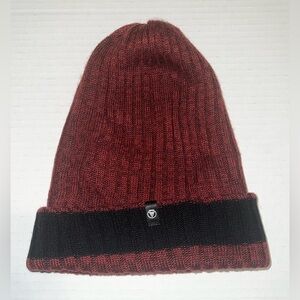 Volcom Men's Ribbed Knit Beanie with Folded Cuff